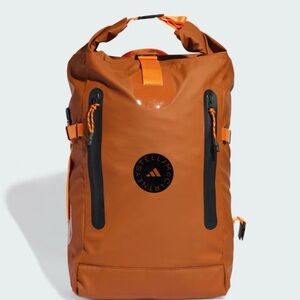 Stella McCartney Orange Backpack Roll-Top Design